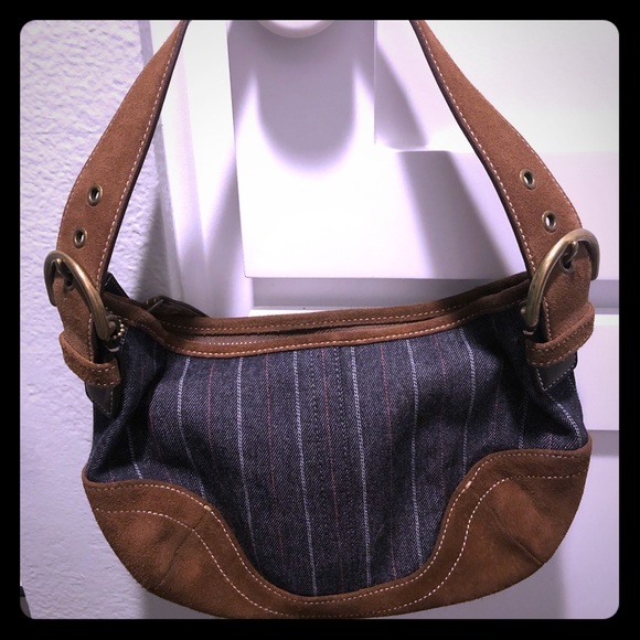 バッグ Coach Legacy Denim Accessory Pouch Bag Vintage Coach Denim Purses バッグ Coach Legacy Denim Accessory